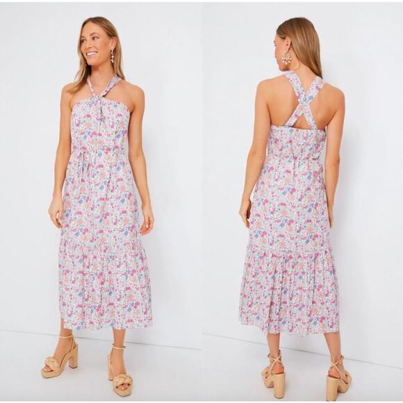 Tuckernuck Dresses & Skirts - Tuckernuck Hyacinth House Floral Print Halter Neck Maxi Dress